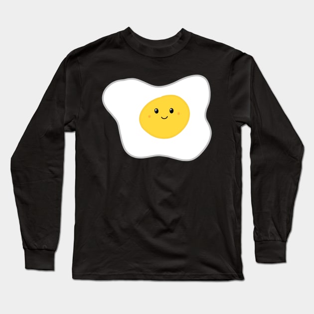 Cute Egg Long Sleeve T-Shirt by Artmmey